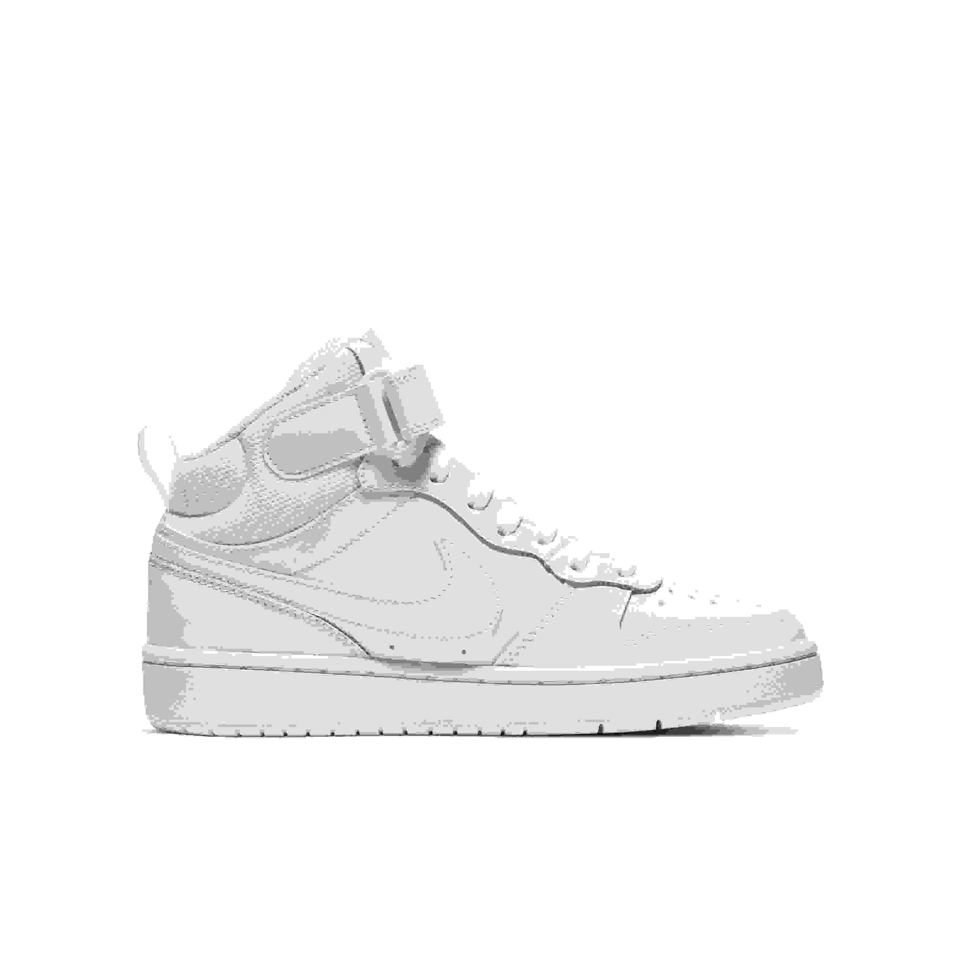 Nike Court Borough Mid 2 Grade School Boys' "White" Shoe